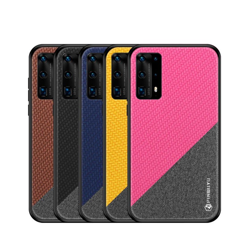 Hoesje Huawei P40 Pro Magenta Zwart Pinwuyo Erereeks