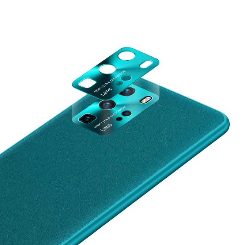Hoesje Huawei P40 Pro Oranje Zwart Kleur Leerstijl
