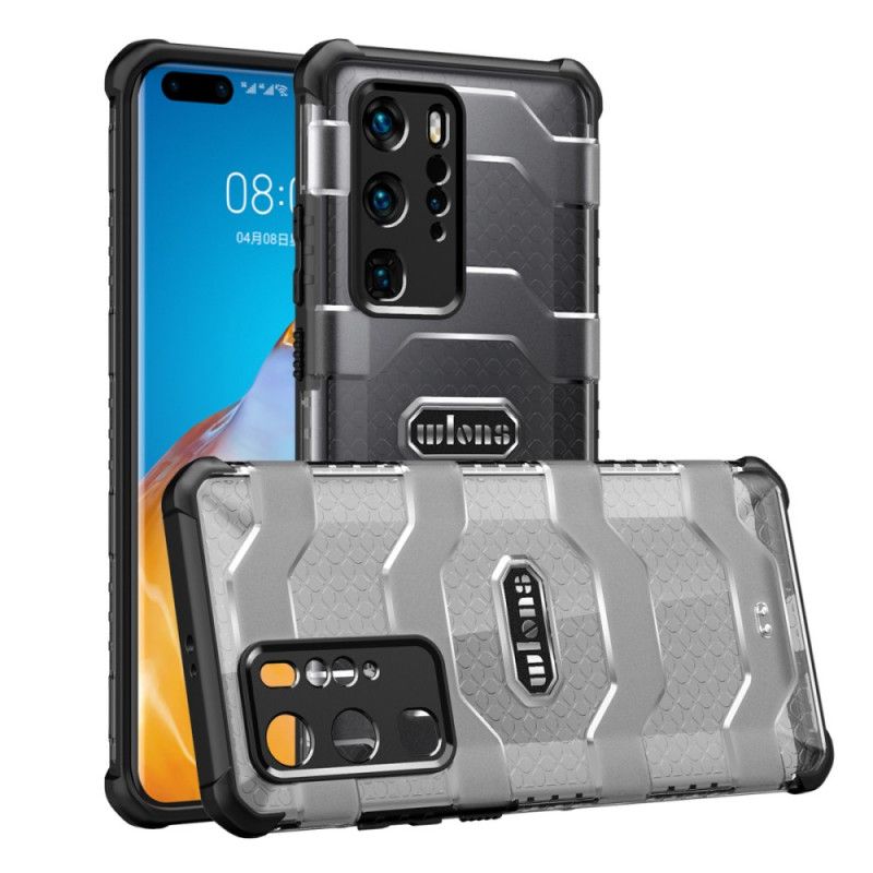 Hoesje Huawei P40 Pro Rood Zwart Ultrabestendige Explorer-Serie