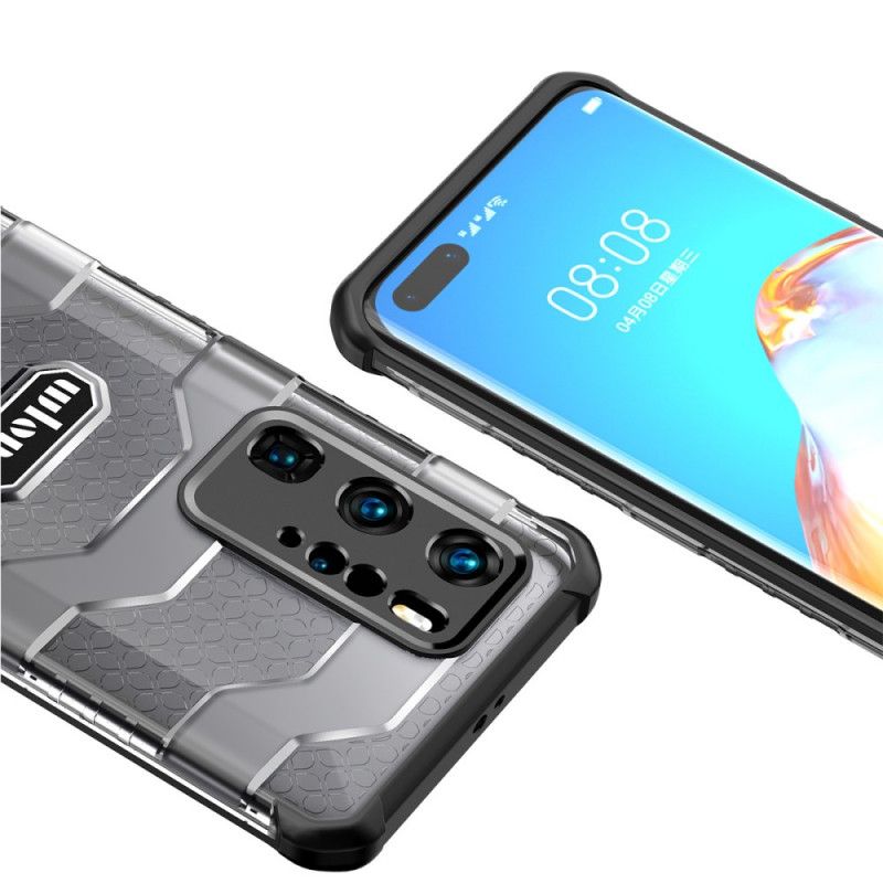 Hoesje Huawei P40 Pro Rood Zwart Ultrabestendige Explorer-Serie