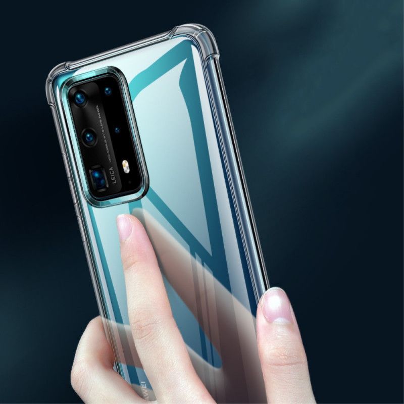 Hoesje Huawei P40 Pro Transparante Leeu Beschermkussens