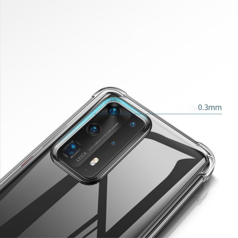 Hoesje Huawei P40 Pro Transparante Leeu Beschermkussens