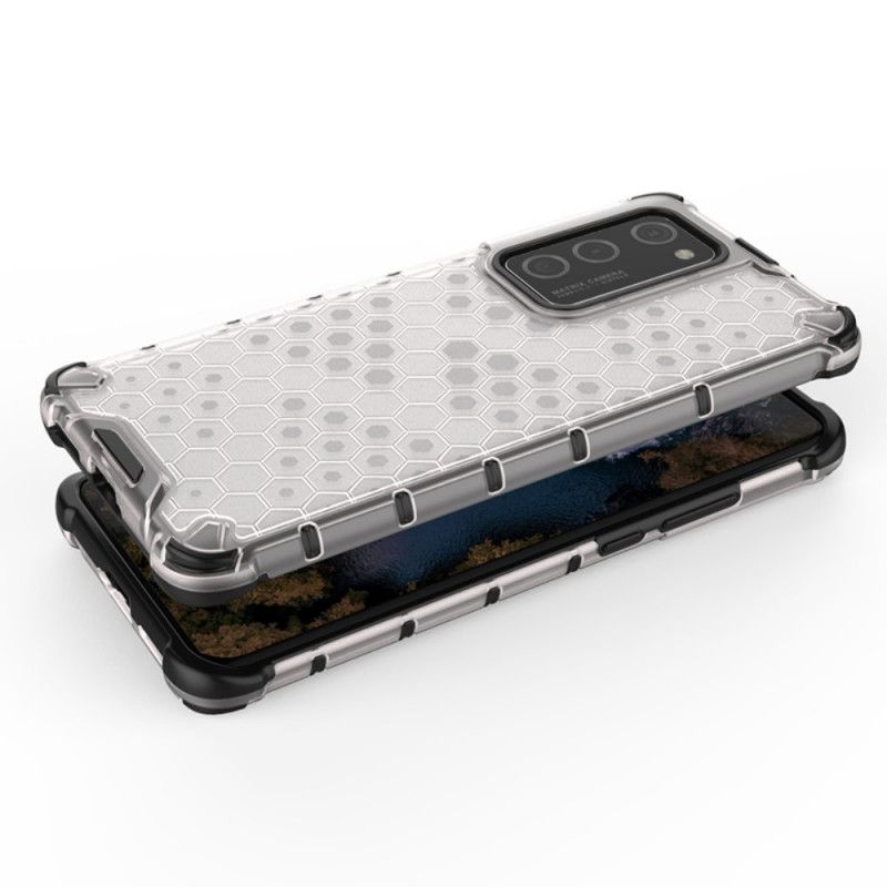Hoesje Huawei P40 Pro Wit Zwart Honingraatstijl