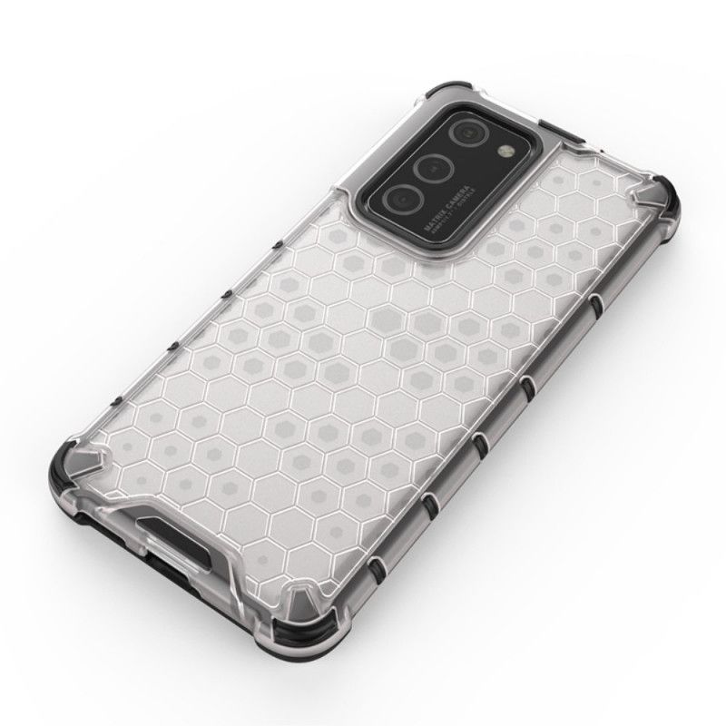 Hoesje Huawei P40 Pro Wit Zwart Honingraatstijl