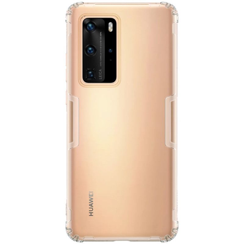 Hoesje voor Huawei P40 Pro Grijs Versterkt Transparant Nillkin