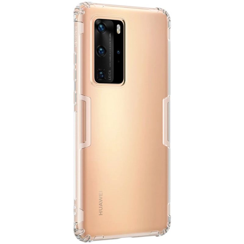 Hoesje voor Huawei P40 Pro Grijs Versterkt Transparant Nillkin