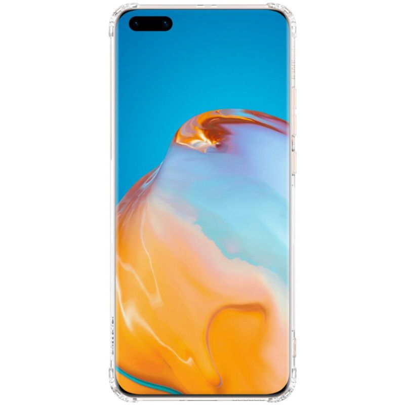 Hoesje voor Huawei P40 Pro Grijs Versterkt Transparant Nillkin