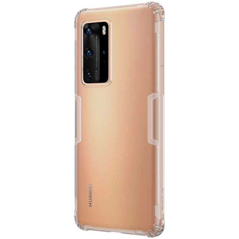 Hoesje voor Huawei P40 Pro Grijs Versterkt Transparant Nillkin