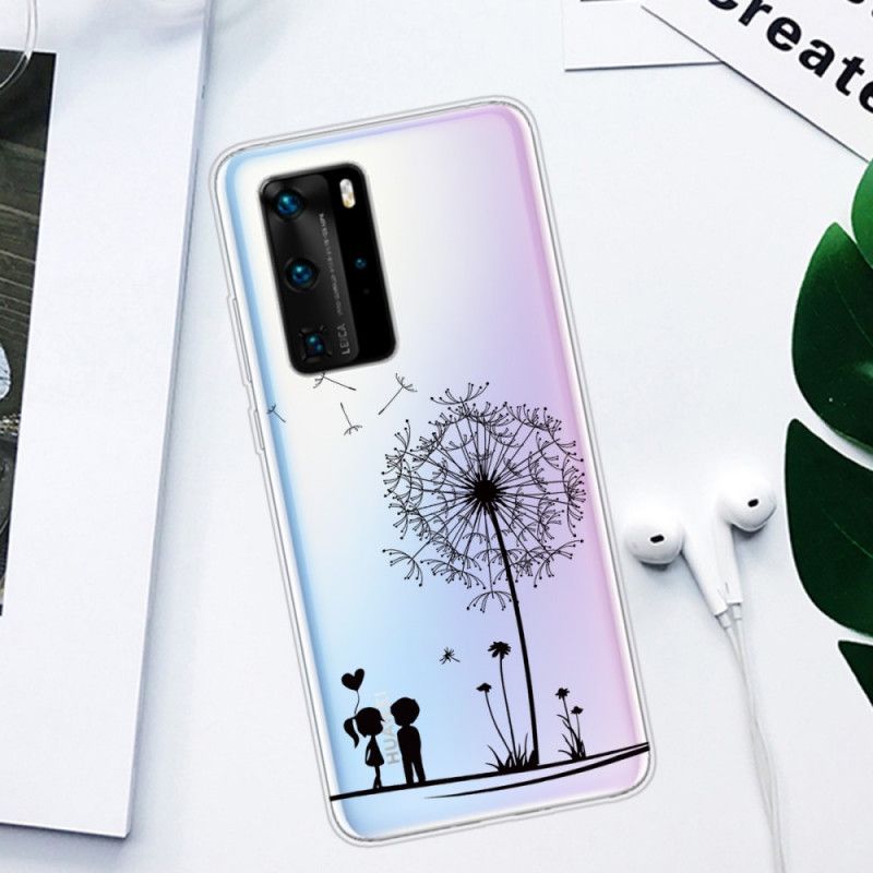 Hoesje voor Huawei P40 Pro Paardenbloemliefde