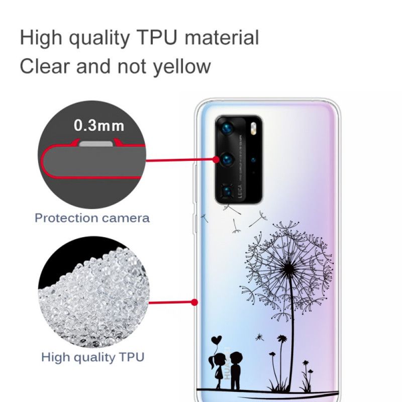Hoesje voor Huawei P40 Pro Paardenbloemliefde
