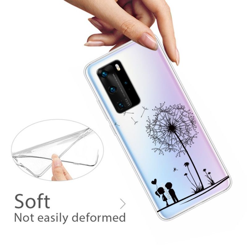 Hoesje voor Huawei P40 Pro Paardenbloemliefde