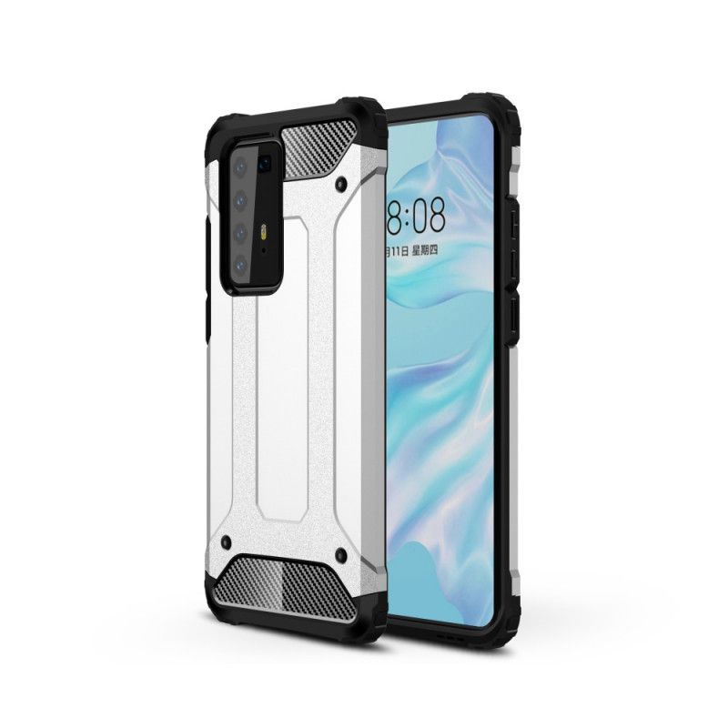 Hoesje voor Huawei P40 Pro Rood Zwart Overlevende