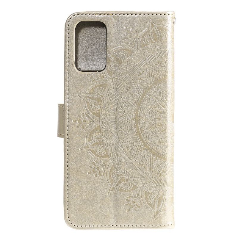 Leren Hoesje voor Huawei P40 Pro Groen Magenta Zon Mandala