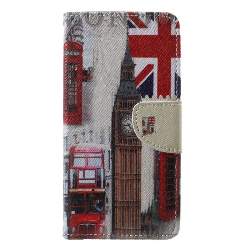 Leren Hoesje Samsung Galaxy A6 Plus Leven In Londen