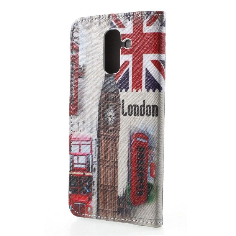 Leren Hoesje Samsung Galaxy A6 Plus Leven In Londen