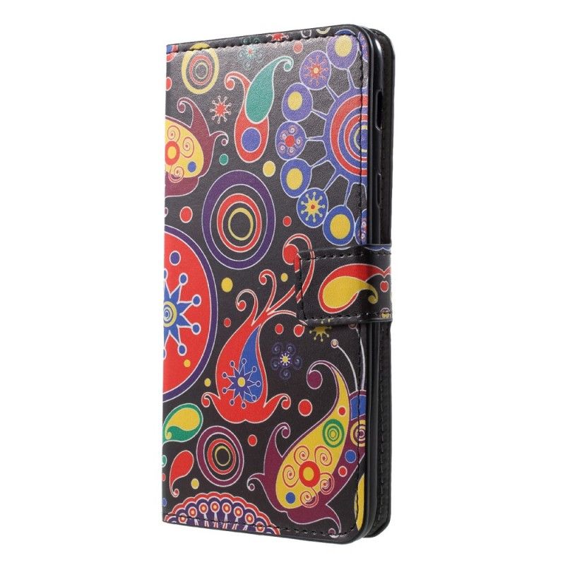 Leren Hoesje Samsung Galaxy A6 Plus Melkwegontwerpen