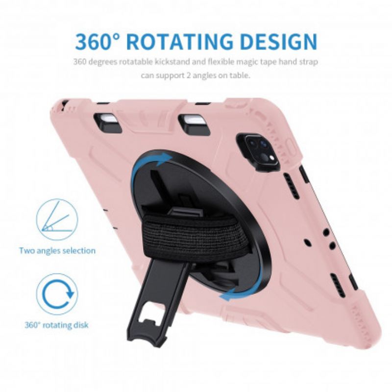 Case Hoesje iPad Pro 12.9" (2021) Telefoonhoesje (2020) (2018) Steunriem