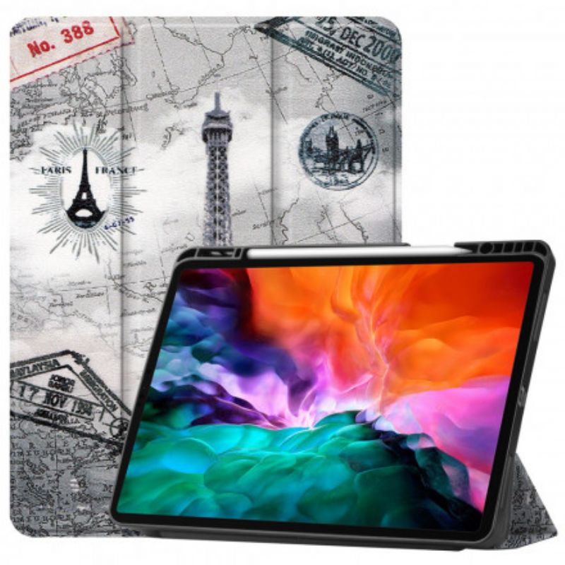 iPad Pro 12.9" (2021) Eiffeltoren Stylushouder