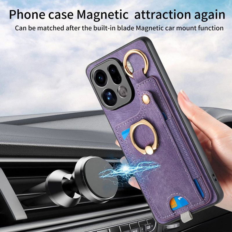 Case Hoesje Oppo Find X9 Pro 5g Telefoonhoesje Kaarthouder En Ringhouder