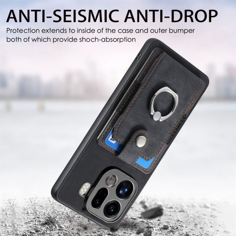 Cover Hoesje Oppo Find X9 Pro 5g Telefoonhoesje Kaarthouder En Ring