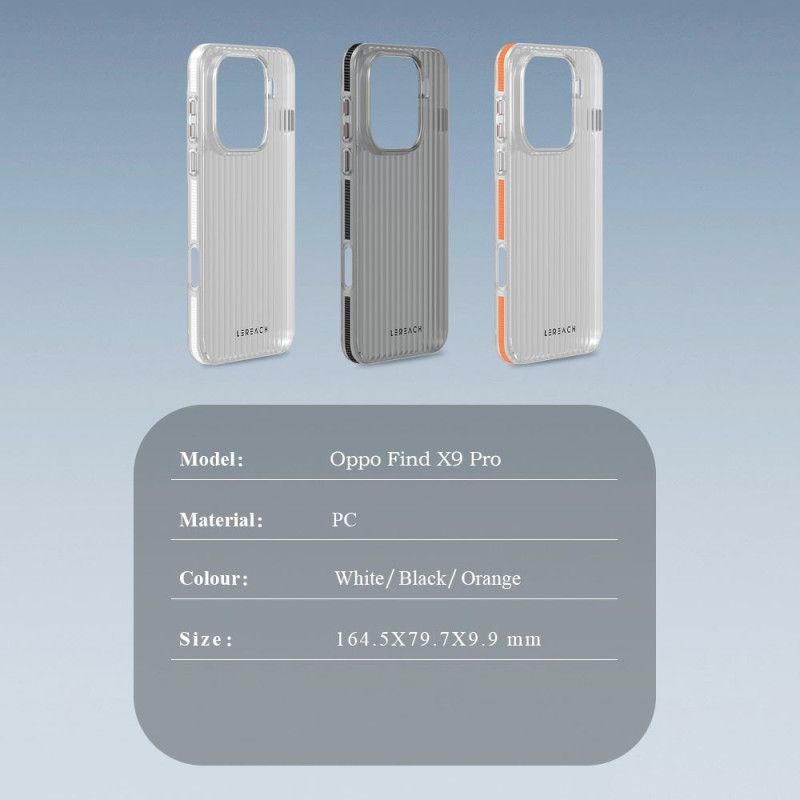 Cover Hoesje Oppo Find X9 Pro 5g Telefoonhoesje Toc-serie Lereach