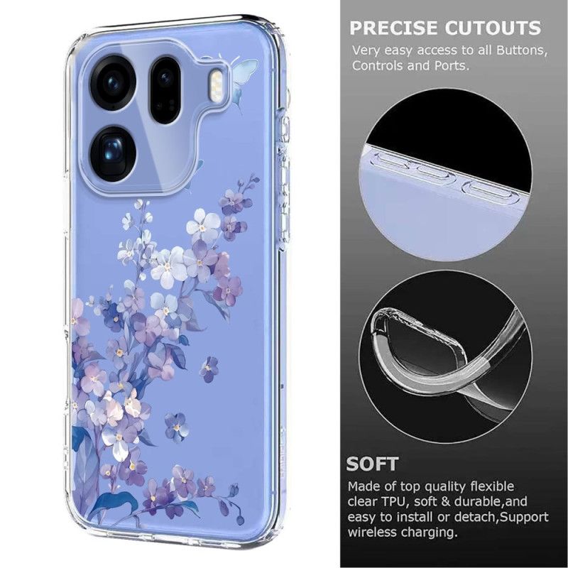 Cover Hoesje Oppo Find X9 Pro 5g Telefoonhoesje Vlinders En Bloemen