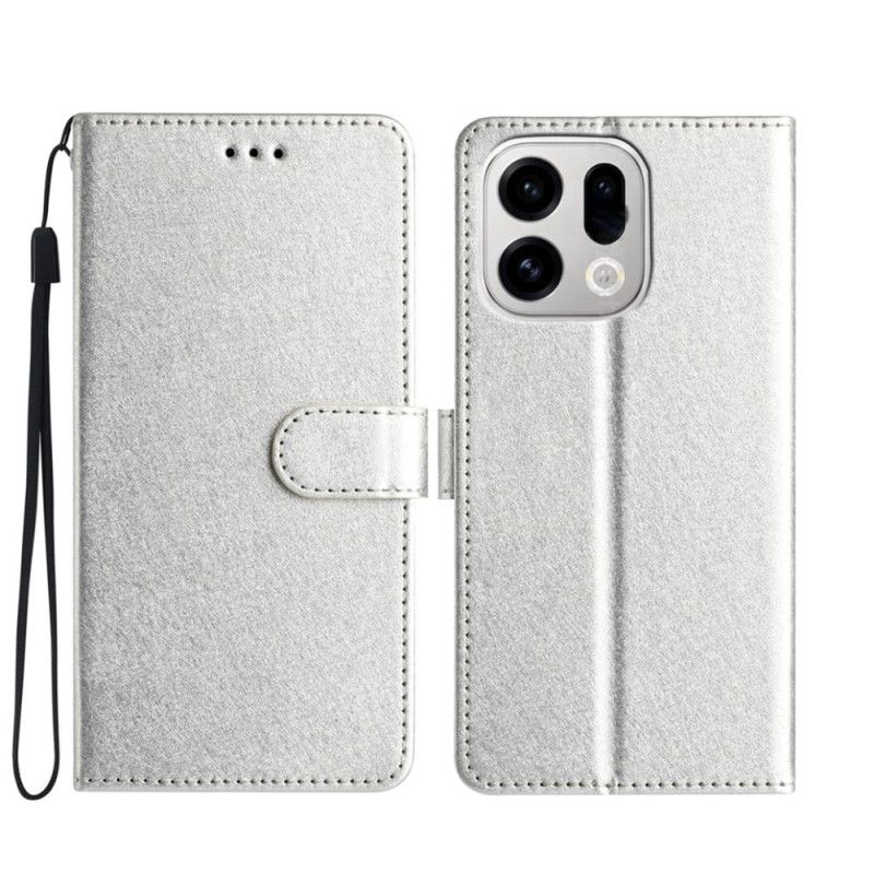 Folio-hoesje Oppo Find X9 Pro 5g Telefoonhoesje Zijdetextuur