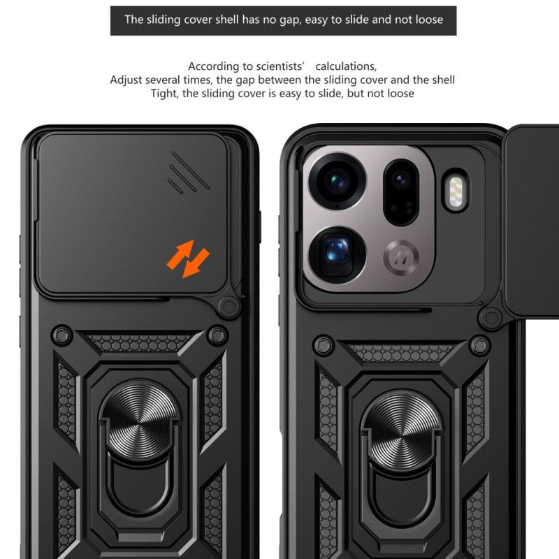 Hoesje Oppo Find X9 Pro 5g Schuifbare Camerabeschermer En Standaard Bescherming Hoesje