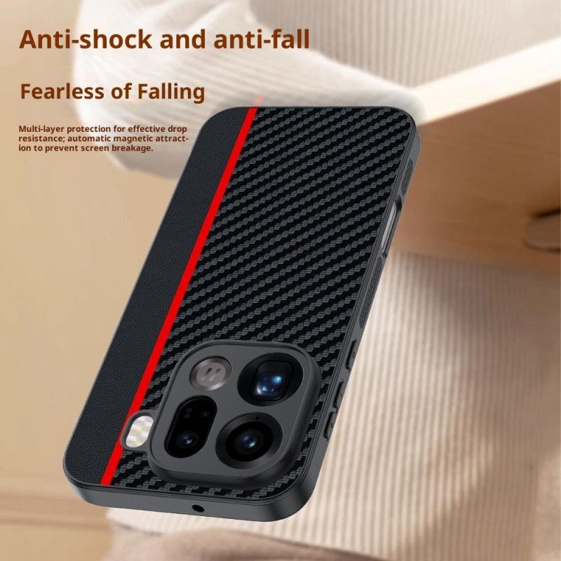 Hoesje Voor Oppo Find X9 Pro 5g Stevig Met Koolstofvezeltextuur