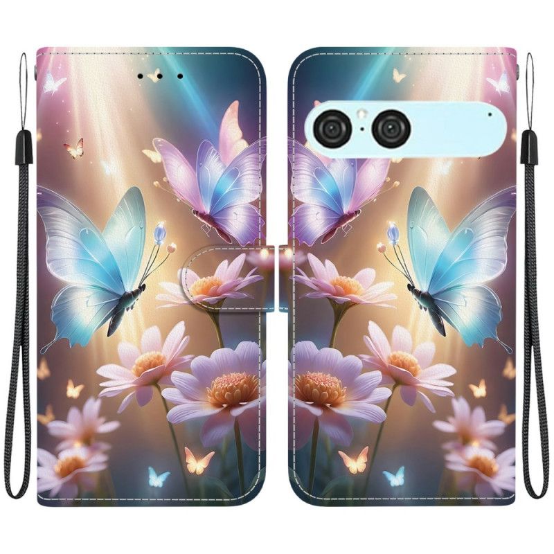 Bescherming Hoesje Sony Xperia 10 Vii Verlichte Vlinders