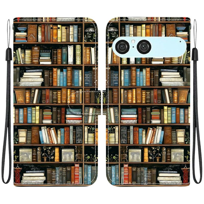 Flip Case Leren Sony Xperia 10 Vii Boekenplank