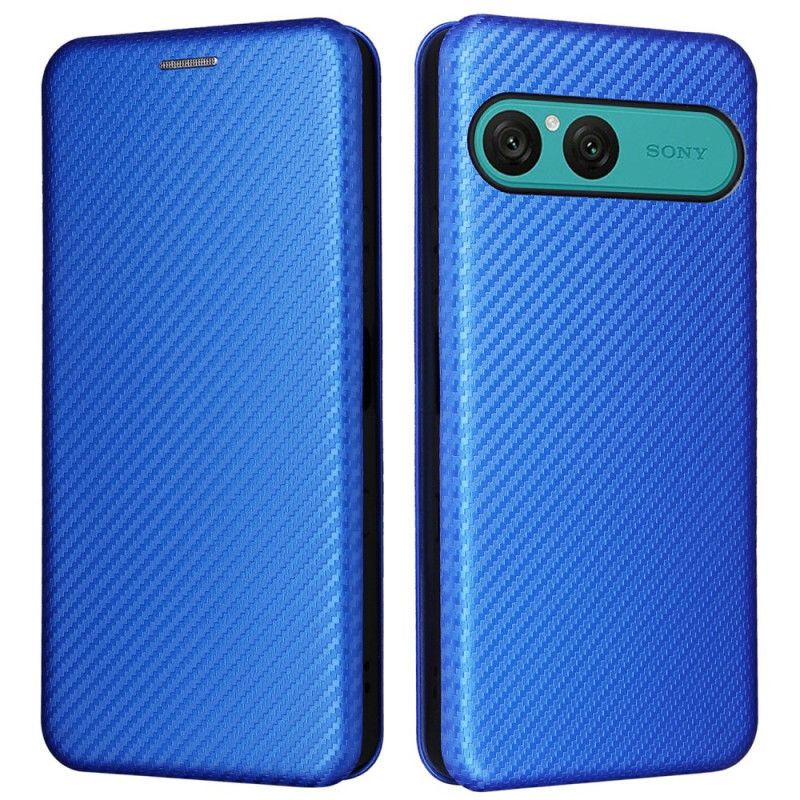 Folio-hoesje Sony Xperia 10 Vii Koolstofvezel