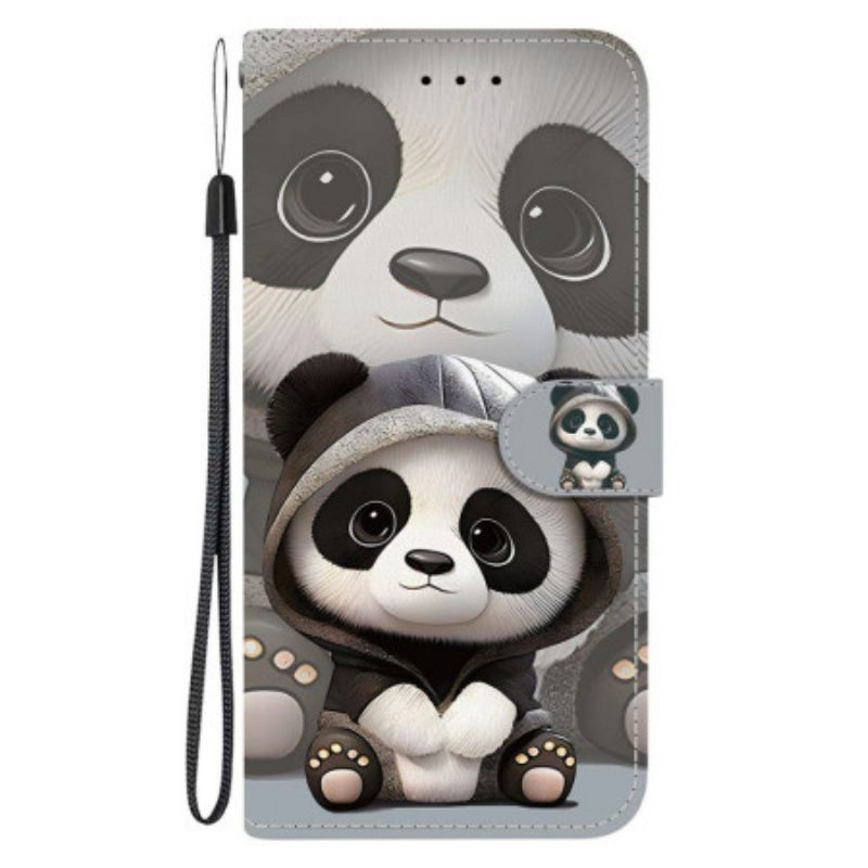 Folio-hoesje Sony Xperia 10 Vii Schattige Panda