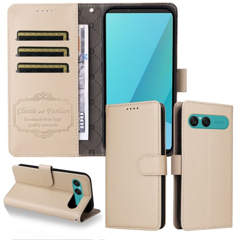 Folio-hoesje Sony Xperia 10 Vii Telefoonhoesje Leer-effect En Rfid-blokkering