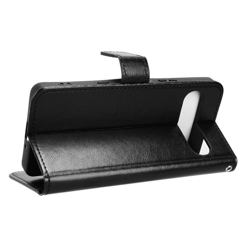 Folio-hoesje Sony Xperia 10 Vii Telefoonhoesje Opvallend Imitatieleer