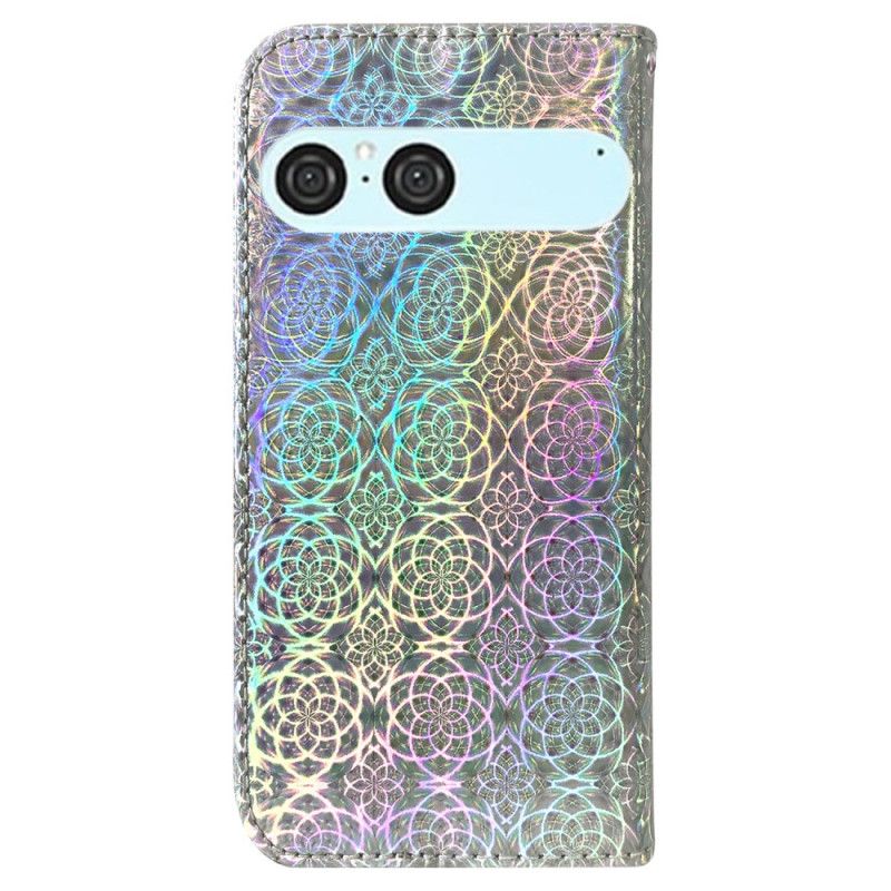 Leren Hoesje Sony Xperia 10 Vii Discostijl Bescherming Hoesje