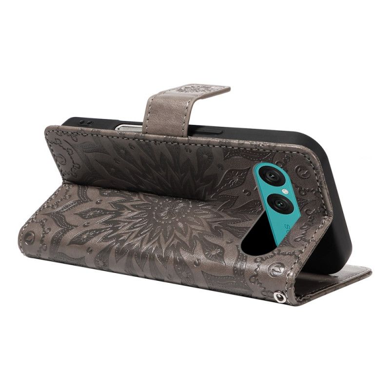 Leren Hoesje Sony Xperia 10 Vii Opvallende Mandala