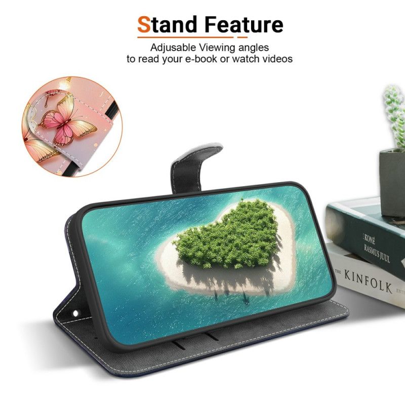 Leren Hoesje Voor Sony Xperia 10 Vii Diamanten Beer