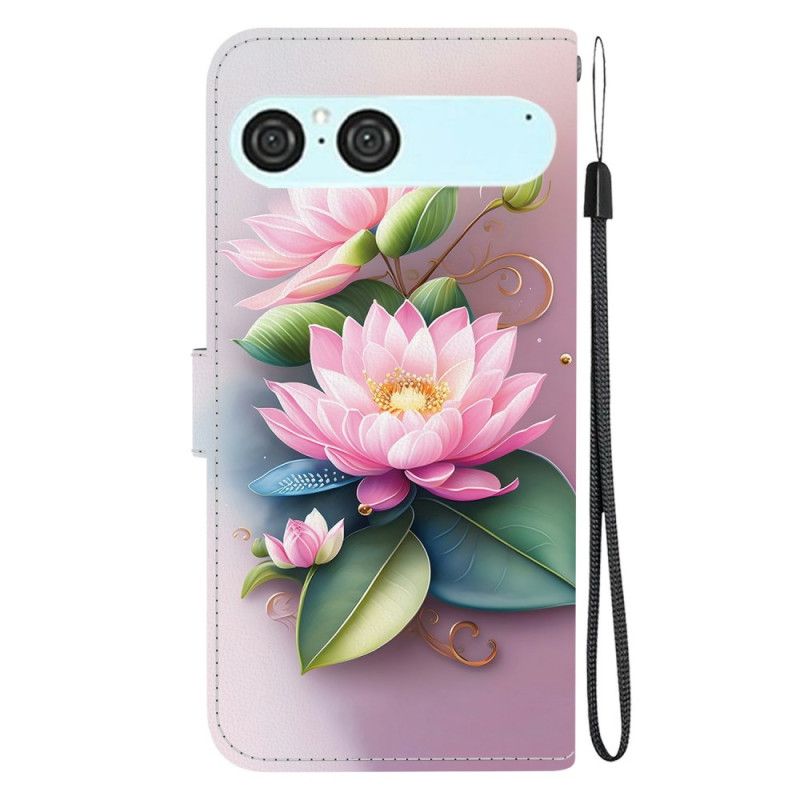 Leren Hoesje Voor Sony Xperia 10 Vii Lotus