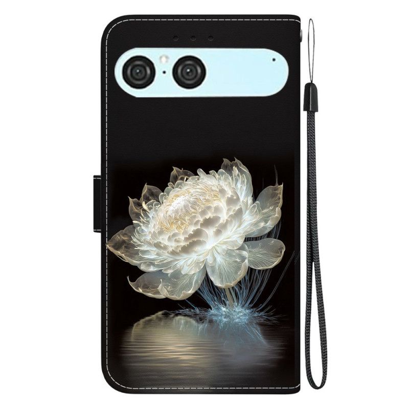 Leren Hoesje Voor Sony Xperia 10 Vii Pioenroos