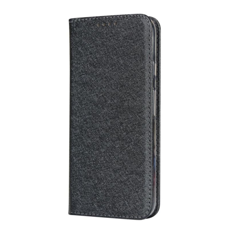 Folio-hoesje voor Google Pixel 4 Rood Zwart Retro Zacht Leereffect Met String