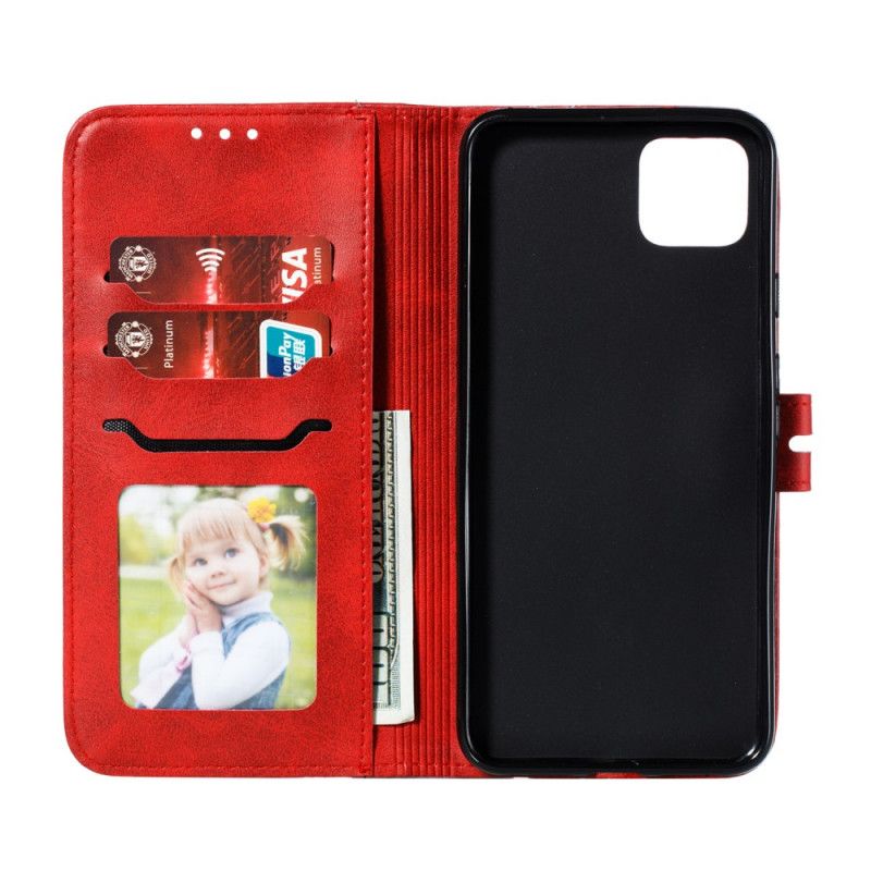 Leren Hoesje voor Google Pixel 4 Rood Mini Kitten