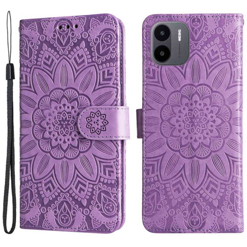 Folio-hoesje voor Xiaomi Redmi A1 Mandala-patroon