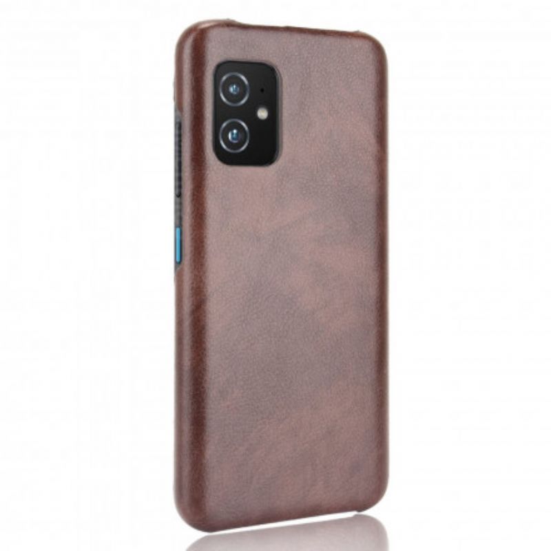 Cover Hoesje Asus Zenfone 8 Telefoonhoesje Litchi-leereffect