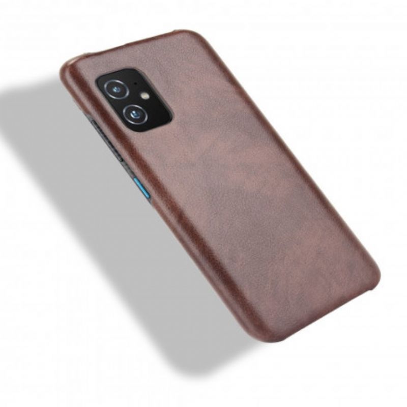 Cover Hoesje Asus Zenfone 8 Telefoonhoesje Litchi-leereffect