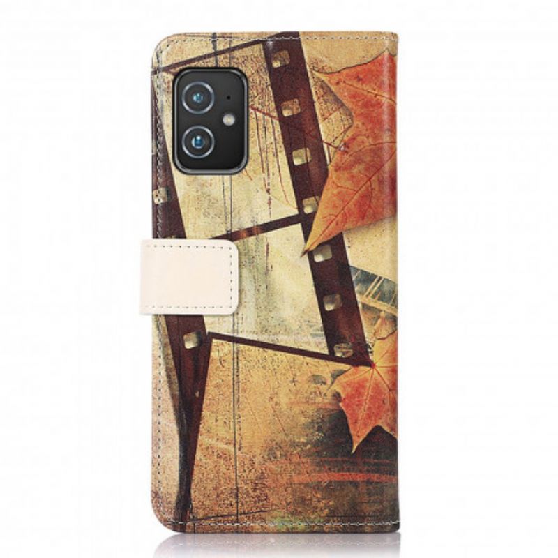 Folio-hoesje Asus Zenfone 8 Eiffeltoren In De Herfst