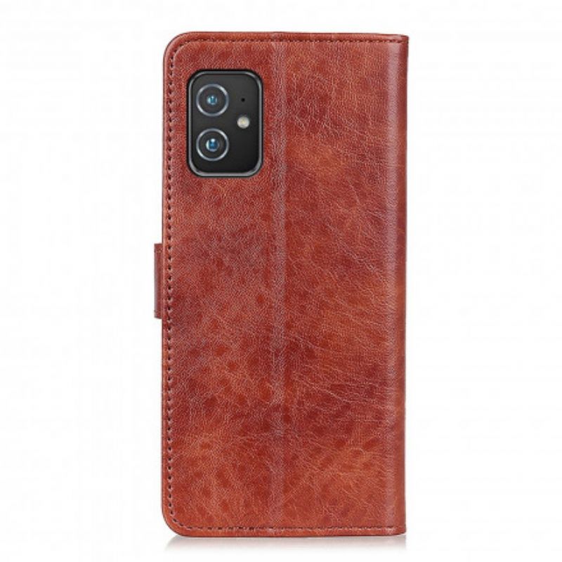 Folio-hoesje Asus Zenfone 8 Gestructureerd Kunstleer