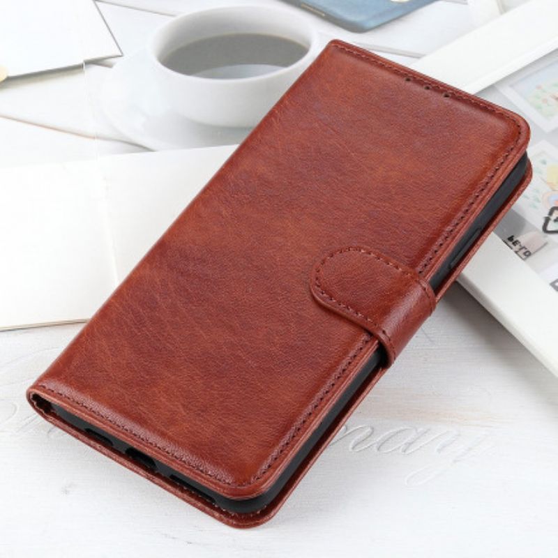 Folio-hoesje Asus Zenfone 8 Gestructureerd Kunstleer