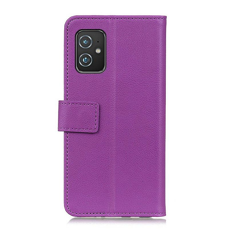 Folio-hoesje Asus Zenfone 8 Telefoonhoesje Eenvoudig Leereffect