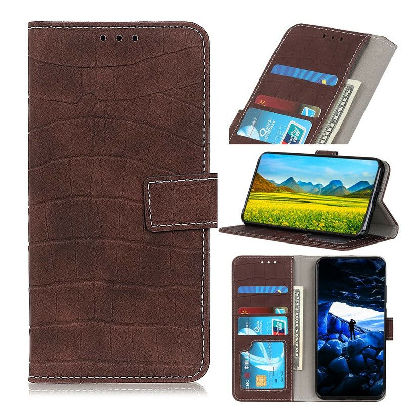 Leren Hoesje Asus Zenfone 8 Krokodillenkracht Bescherming Hoesje
